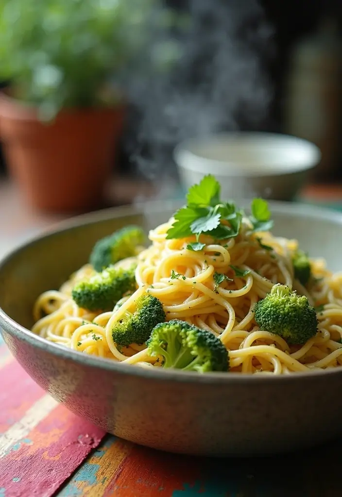 28 Recipes Using Cream of Broccoli Soup for Cozy Dinners 97 28 Recipes Using Cream of Broccoli Soup for Cozy Dinners - 15. Broccoli Garlic Butter Noodles