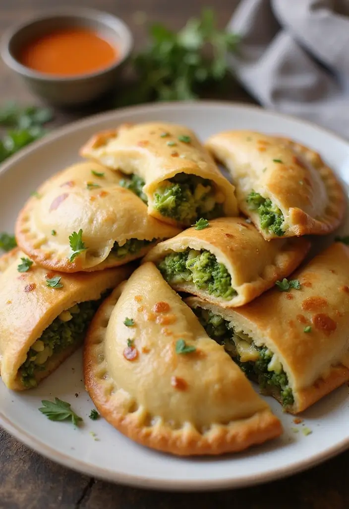 28 Recipes Using Cream of Broccoli Soup for Cozy Dinners 118 28 Recipes Using Cream of Broccoli Soup for Cozy Dinners - 18. Broccoli Cheese Empanadas