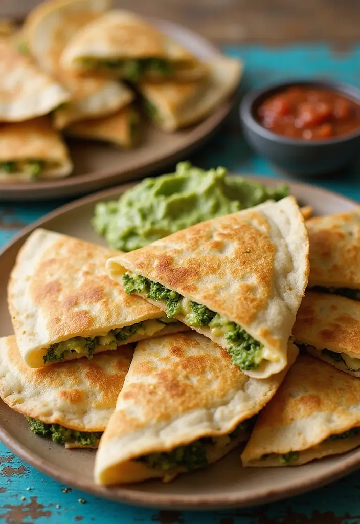 28 Recipes Using Cream of Broccoli Soup for Cozy Dinners 153 28 Recipes Using Cream of Broccoli Soup for Cozy Dinners - 23. Broccoli Soup and Cheese Quesadillas