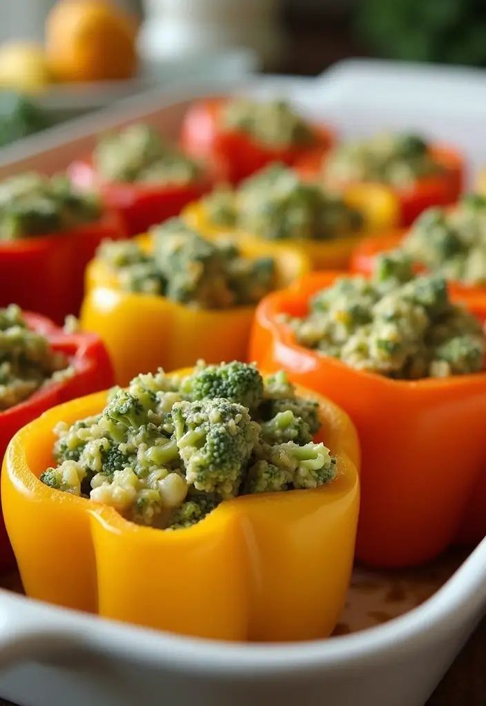 28 Recipes Using Cream of Broccoli Soup for Cozy Dinners 48 28 Recipes Using Cream of Broccoli Soup for Cozy Dinners - 8. Creamy Broccoli Stuffed Peppers
