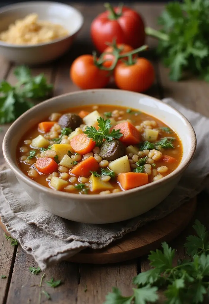 29 Best Vegetable Soup Recipes Ever for Cozy Days 90 29 Best Vegetable Soup Recipes Ever for Cozy Days 14. Vegetable Barley Soup