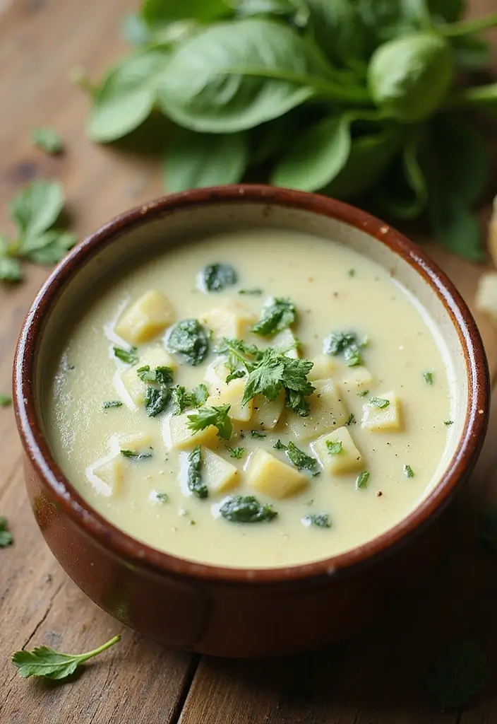 29 Best Vegetable Soup Recipes Ever for Cozy Days 132 29 Best Vegetable Soup Recipes Ever for Cozy Days 20. Spinach and Potato Soup