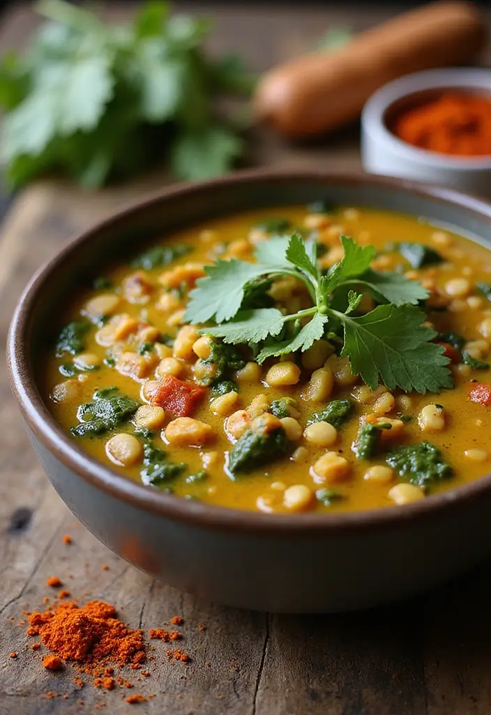 29 Best Vegetable Soup Recipes Ever for Cozy Days 174 29 Best Vegetable Soup Recipes Ever for Cozy Days 26. Curried Lentil and Spinach Soup