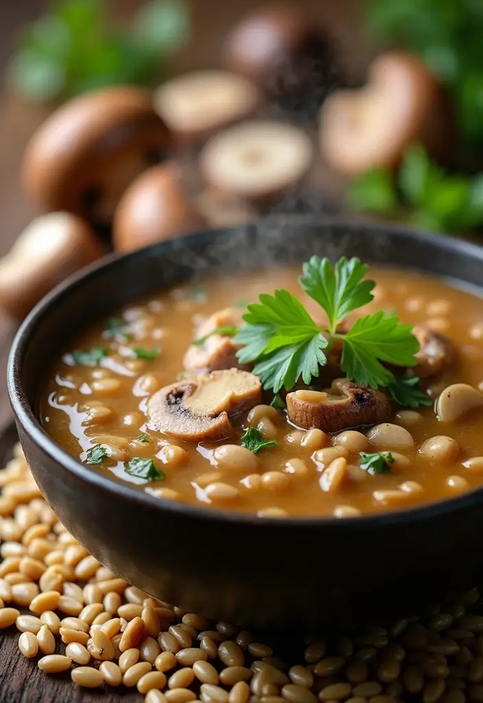 29 Ninja Blender and Soup Maker Recipes to Try This Winter 46 29 Ninja Blender and Soup Maker Recipes to Try This Winter - 8. Mushroom Barley Soup