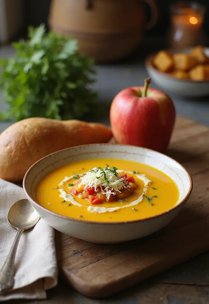 29 Parsnip and Apple Soup Recipes for Fall 109 29 Parsnip and Apple Soup Recipes for Fall - 17. Parsnip and Apple Soup with Red Pepper