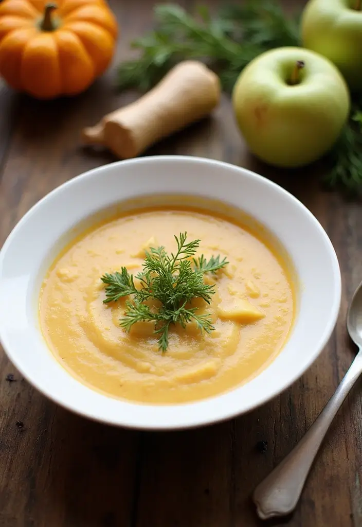 29 Parsnip and Apple Soup Recipes for Fall 123 29 Parsnip and Apple Soup Recipes for Fall - 19. Parsnip and Apple Soup with Fennel