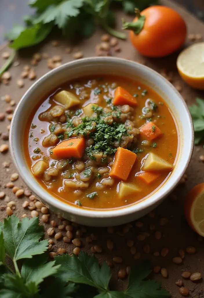 30 Bariatric Full Liquid Soup Recipes for Recovery Meals - 13. Lentil and Vegetable Soup