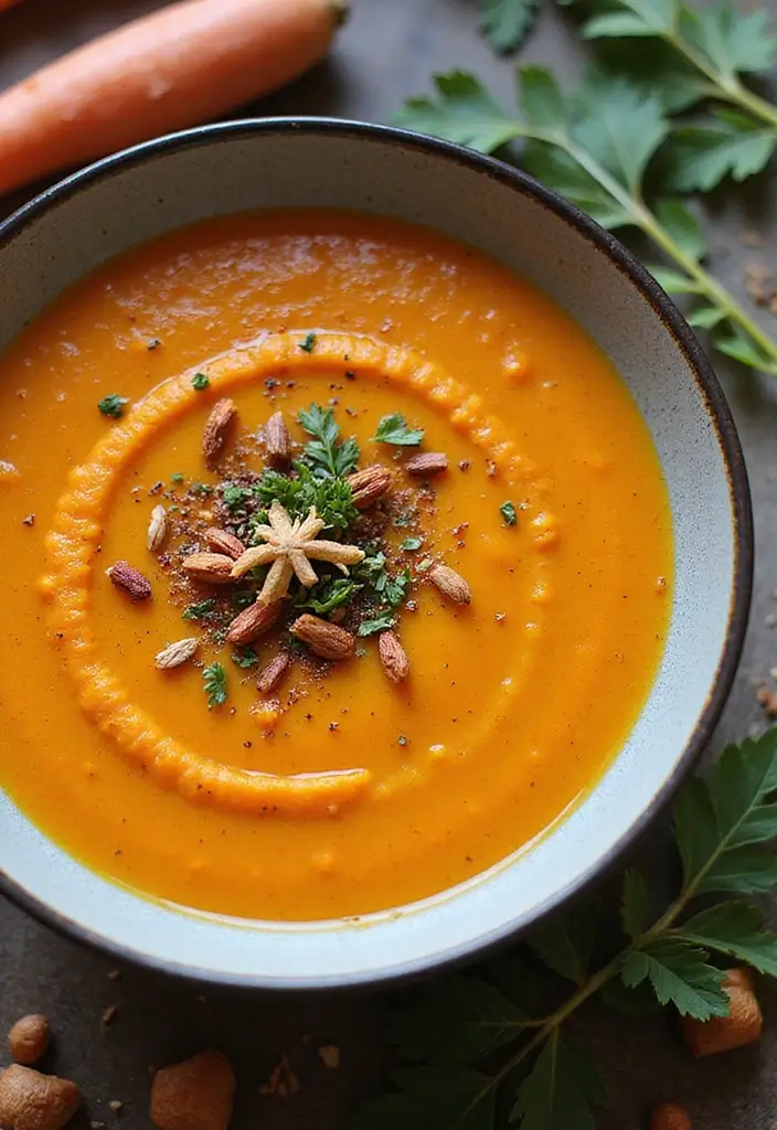 30 Bariatric Full Liquid Soup Recipes for Recovery Meals - 16. Spiced Carrot Soup