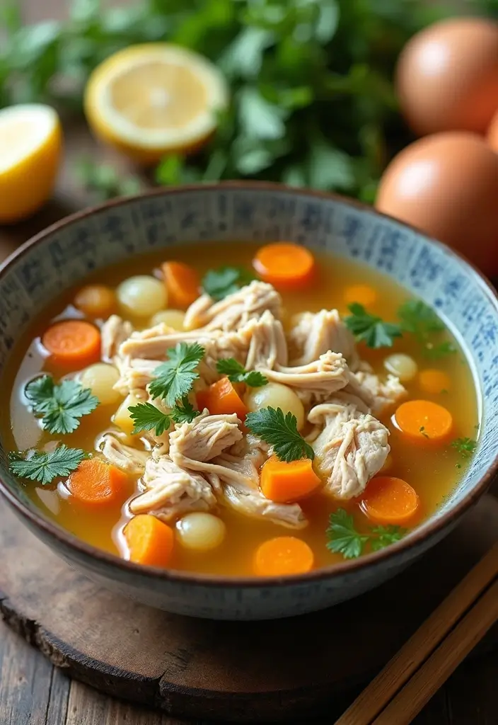 30 Bariatric Full Liquid Soup Recipes for Recovery Meals - 2. High-Protein Chicken Broth Soup