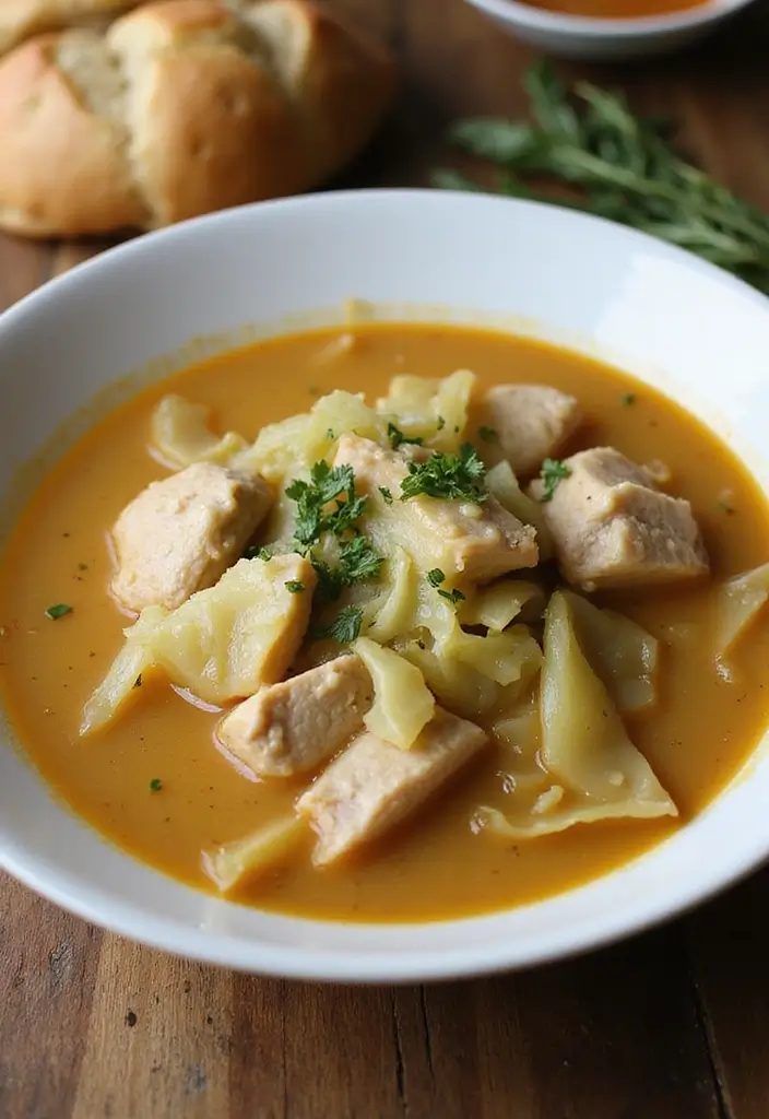 30+ Best Chicken Soup Recipes Ever to Warm the Soul 121 30+ Best Chicken Soup Recipes Ever to Warm the Soul - 21. Chicken and Cabbage Soup