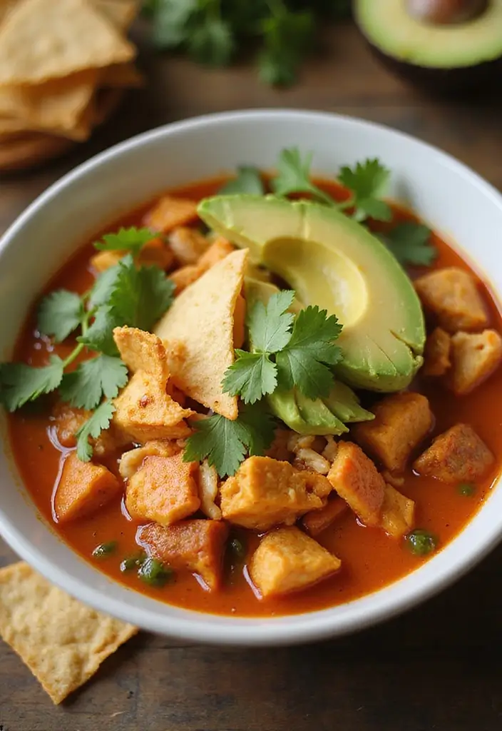 30+ Best Chicken Soup Recipes Ever to Warm the Soul 22 30+ Best Chicken Soup Recipes Ever to Warm the Soul - 4. Spicy Chicken Tortilla Soup