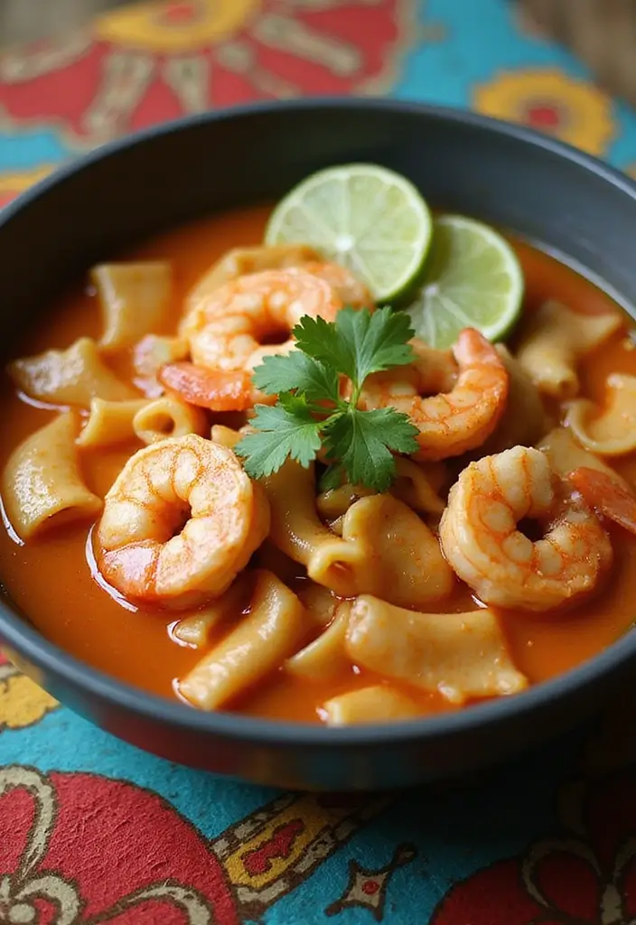 30+ Bow Tie Pasta Soup Recipes Everyone Will Love - 10. Thai-Inspired Bow Tie Pasta Soup