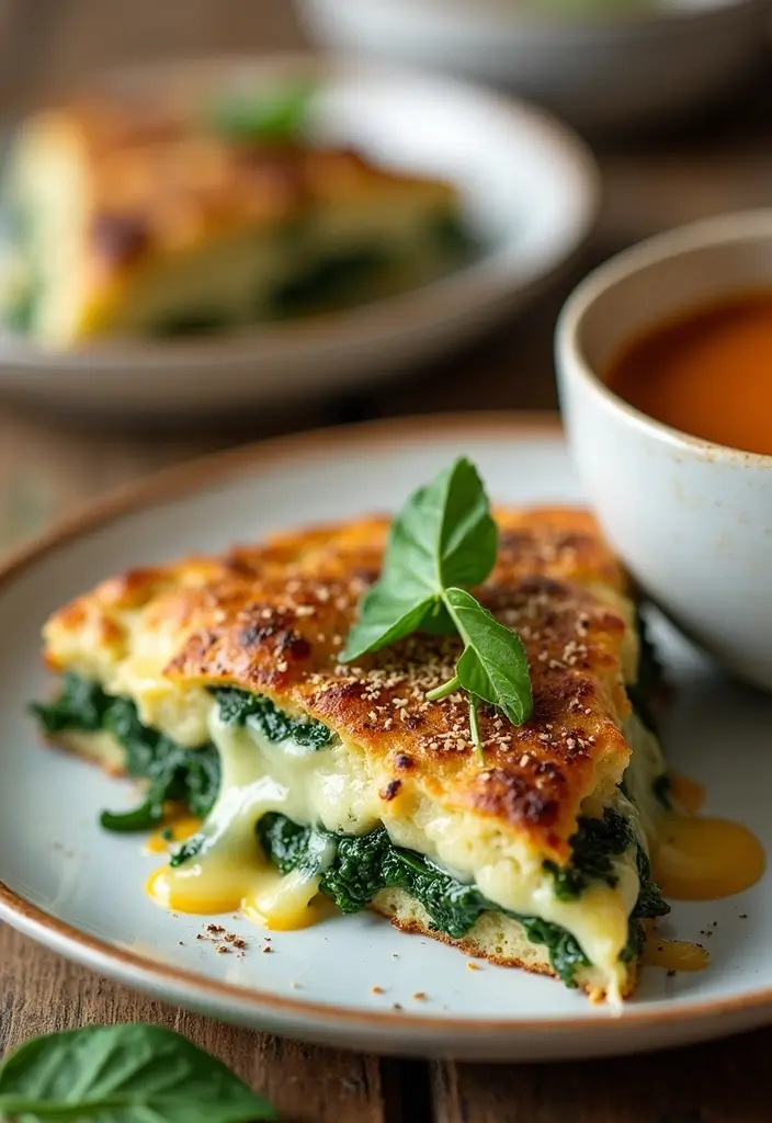 30 Bread Recipes to Go With Soup for the Perfect Meal Combo 56 30 Bread Recipes to Go With Soup for the Perfect Meal Combo - 10. Spinach and Cheese Flatbread