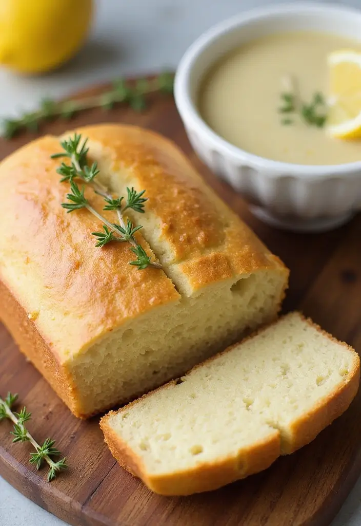 30 Bread Recipes to Go With Soup for the Perfect Meal Combo 89 30 Bread Recipes to Go With Soup for the Perfect Meal Combo - 15. Lemon Thyme Loaf