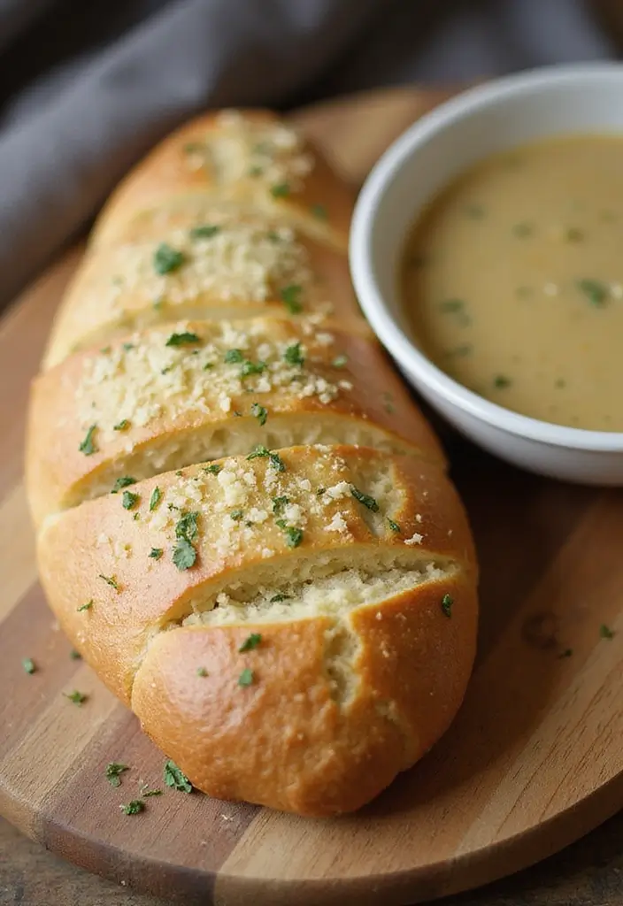 30 Bread Recipes to Go With Soup for the Perfect Meal Combo 157 30 Bread Recipes to Go With Soup for the Perfect Meal Combo - 25. Garlic Parmesan Bread