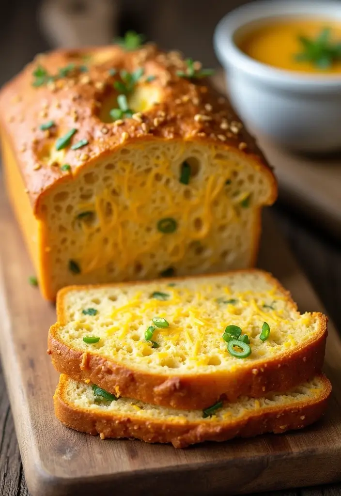 30 Bread Recipes to Go With Soup for the Perfect Meal Combo 164 30 Bread Recipes to Go With Soup for the Perfect Meal Combo - 26. Cheddar Jalapeño Bread