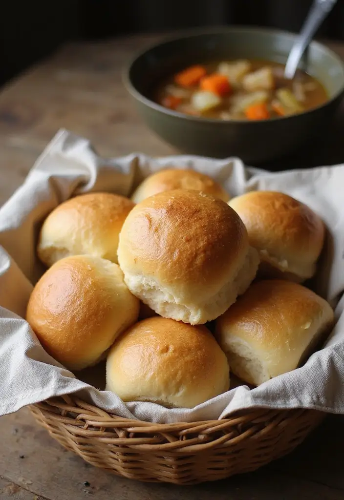 30 Bread Recipes to Go With Soup for the Perfect Meal Combo 23 30 Bread Recipes to Go With Soup for the Perfect Meal Combo - 5. Soft Dinner Rolls