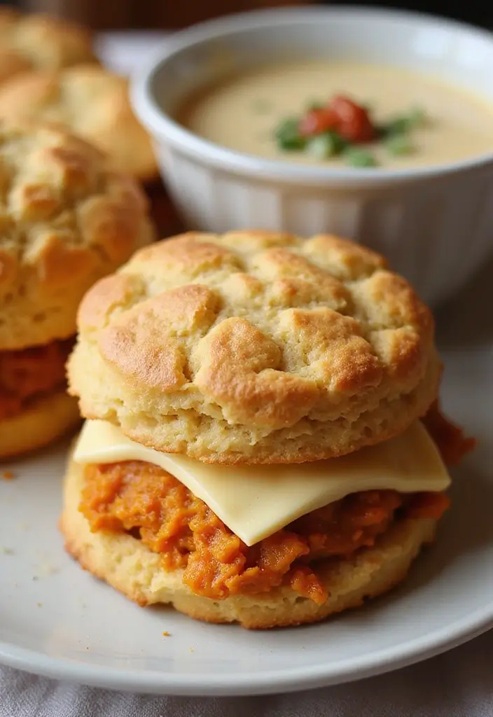 30 Bread Recipes to Go With Soup for the Perfect Meal Combo 49 30 Bread Recipes to Go With Soup for the Perfect Meal Combo - 9. Sweet Potato Biscuits