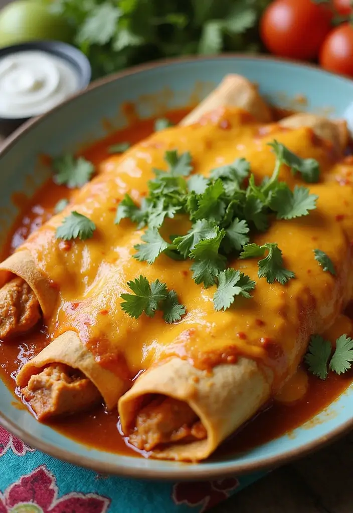 30+ Chicken and Campbell Soup Recipes That Are Family Favorites - 19. Spicy Chicken Enchiladas