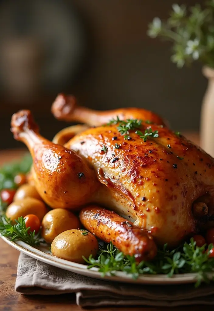 30+ Chicken and Campbell Soup Recipes That Are Family Favorites - 22. Herb Roasted Chicken with Creamy Gravy