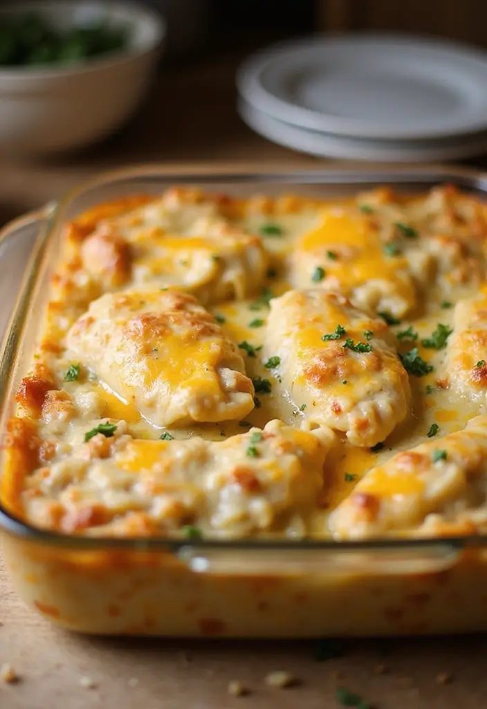 30+ Chicken and Campbell Soup Recipes That Are Family Favorites - 3. Cheesy Chicken Alfredo Bake