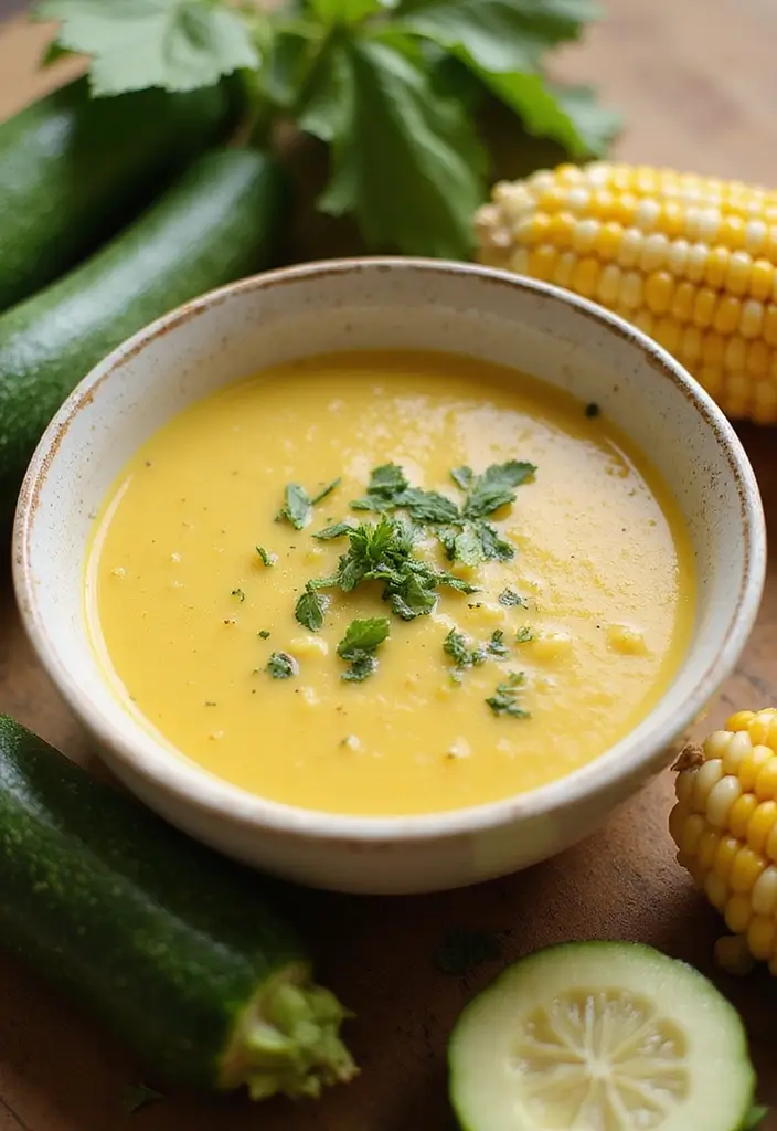30+ Gluten Free Dairy Free Soup Recipes Everyone Will Love - 10. Zucchini and Corn Soup