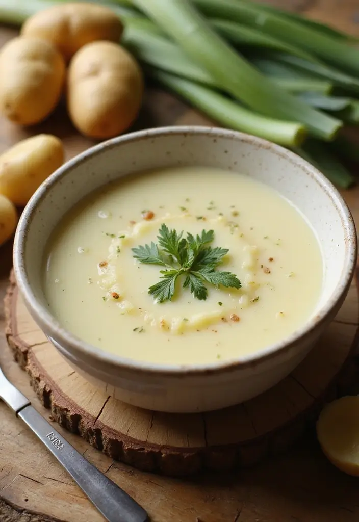 30+ Gluten Free Dairy Free Soup Recipes Everyone Will Love - 17. Potato Leek Soup