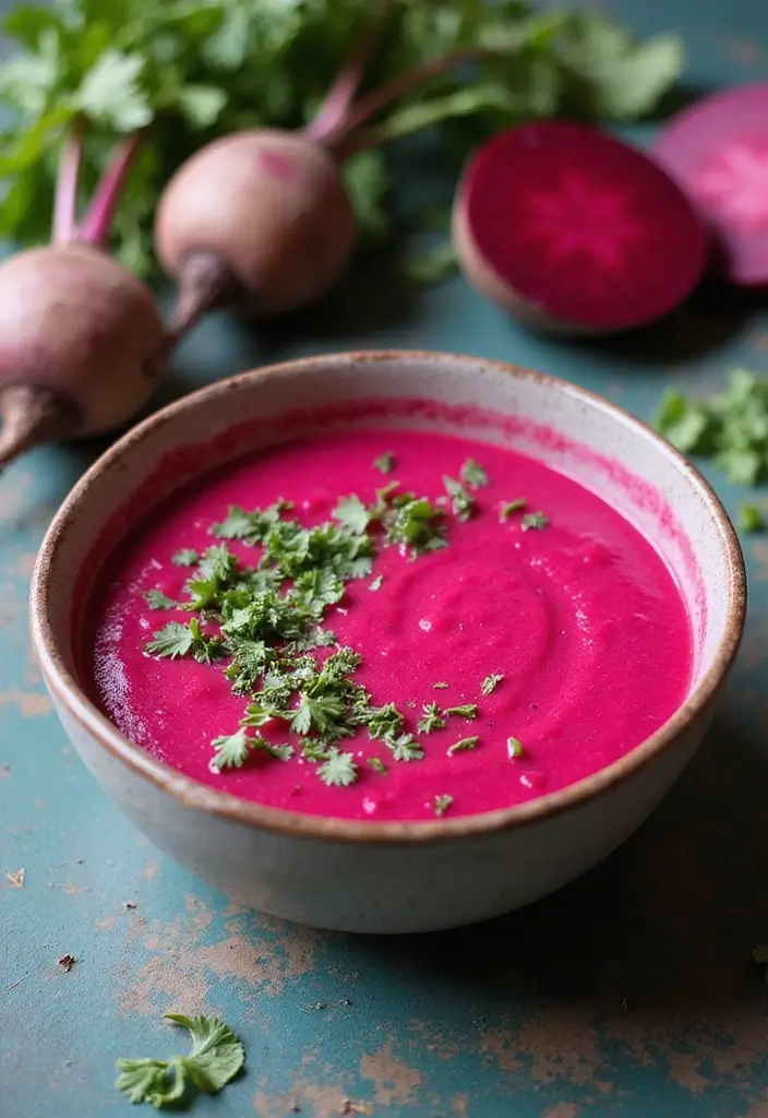30+ Gluten Free Dairy Free Soup Recipes Everyone Will Love - 21. Creamy Beet Soup
