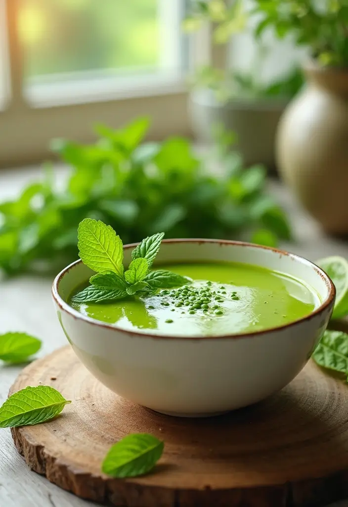 30+ Gluten Free Dairy Free Soup Recipes Everyone Will Love - 28. Green Pea and Mint Soup