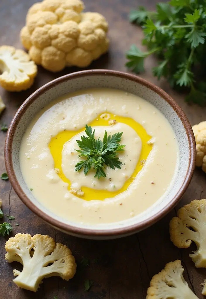 30+ Gluten Free Dairy Free Soup Recipes Everyone Will Love - 4. Creamy Cauliflower Soup