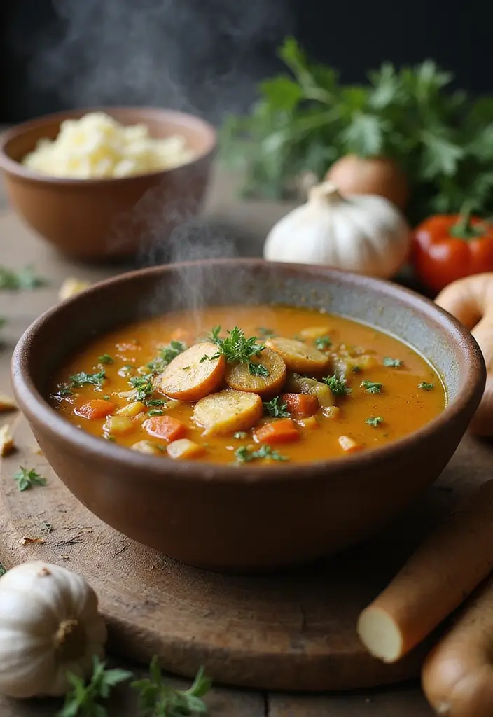 30 Gluten Free Vegetable Soup Recipes Full of Goodness 106 30 Gluten Free Vegetable Soup Recipes Full of Goodness - 16. Roasted Garlic and Vegetable Soup
