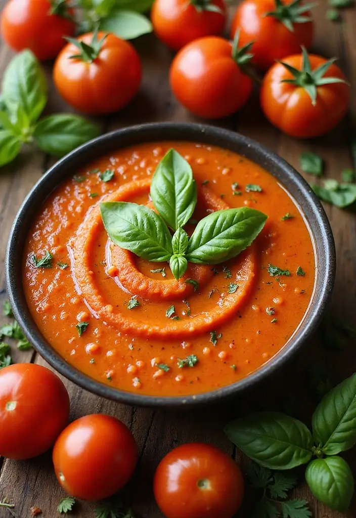 30 Gluten Free Vegetable Soup Recipes Full of Goodness 188 30 Gluten Free Vegetable Soup Recipes Full of Goodness - 28. Roasted Tomato and Basil Soup