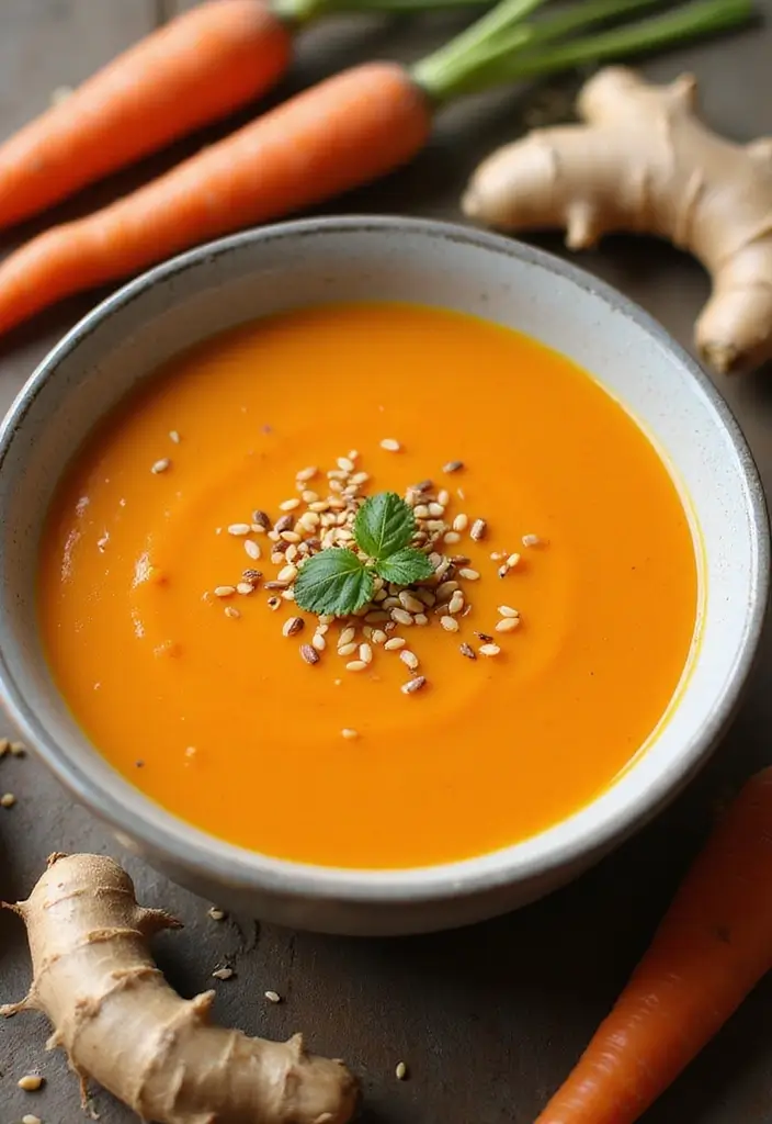 30 Gluten Free Vegetable Soup Recipes Full of Goodness 43 30 Gluten Free Vegetable Soup Recipes Full of Goodness - 7. Carrot and Ginger Soup