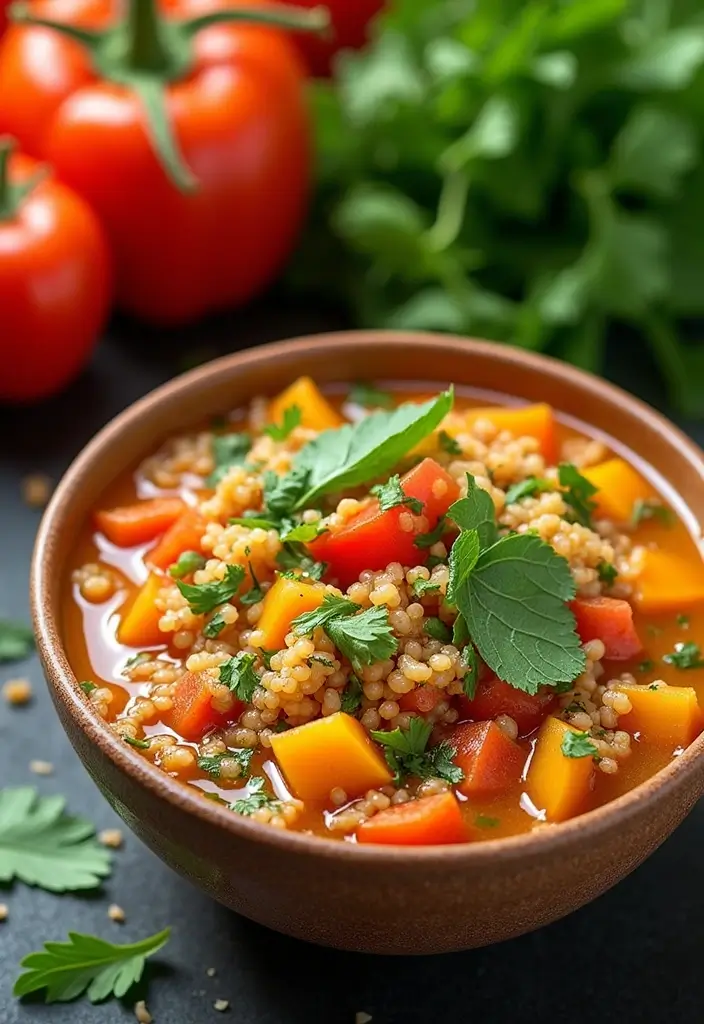 30 Gluten Free Winter Soup Recipes to Keep You Cozy - 12. Vegetable and Quinoa Soup