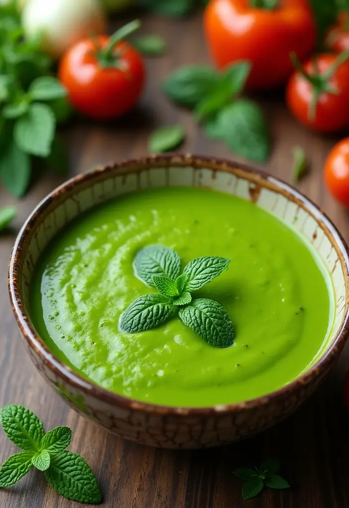 30 Gluten Free Winter Soup Recipes to Keep You Cozy - 16. Green Pea and Mint Soup