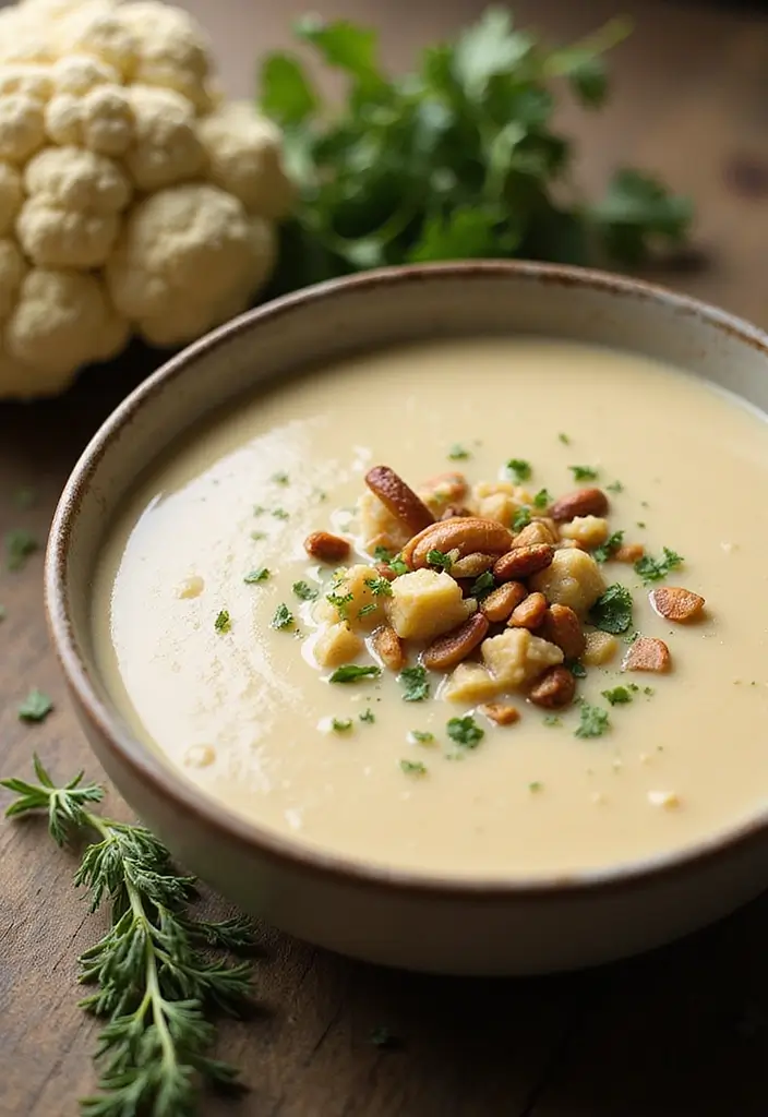 30 Gluten Free Winter Soup Recipes to Keep You Cozy - 20. Creamy Cauliflower Soup