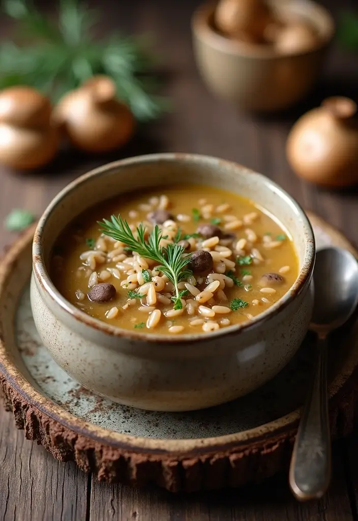 30 Gluten Free Winter Soup Recipes to Keep You Cozy - 22. Wild Rice and Mushroom Soup
