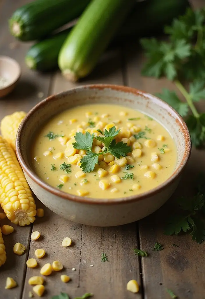 30 Gluten Free Winter Soup Recipes to Keep You Cozy - 29. Zucchini and Corn Chowder