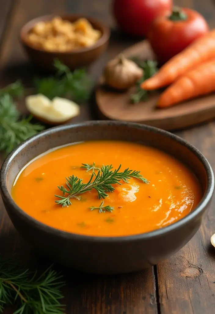 30 Gluten Free Winter Soup Recipes to Keep You Cozy - 30. Ginger Carrot Soup