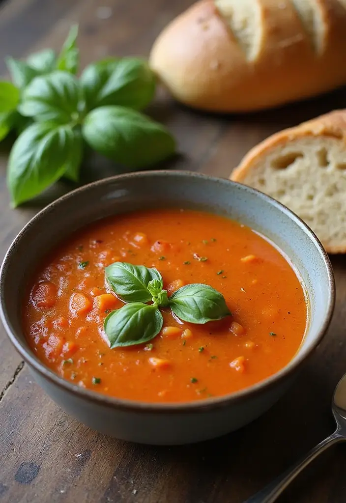 30 Gluten Free Winter Soup Recipes to Keep You Cozy - 4. Classic Tomato Basil Soup
