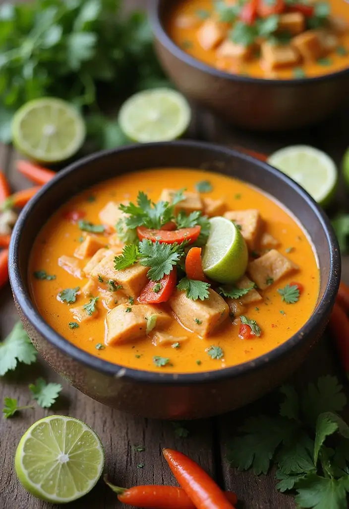 30 Gluten Free Winter Soup Recipes to Keep You Cozy - 8. Thai Coconut Curry Soup