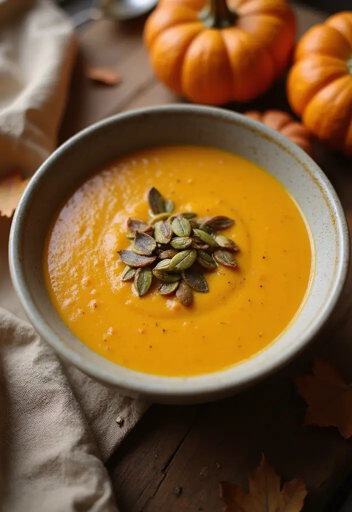 30+ Healthy Low Calorie Soup Recipes for Every Meal 104 30+ Healthy Low Calorie Soup Recipes for Every Meal - 16. Pumpkin Soup