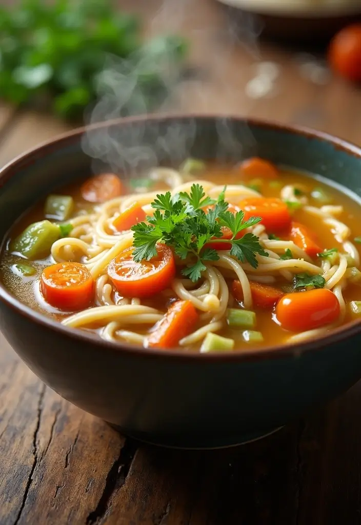 30+ Healthy Low Calorie Soup Recipes for Every Meal 147 30+ Healthy Low Calorie Soup Recipes for Every Meal - 23. Chicken Noodle Soup