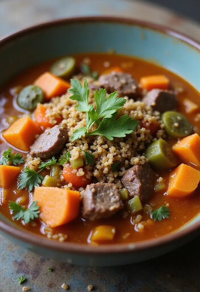 30 Homemade Beef Vegetable Soup Recipes Everyone Will Love 60 30 Homemade Beef Vegetable Soup Recipes Everyone Will Love - 10. Beef Vegetable Soup with Quinoa