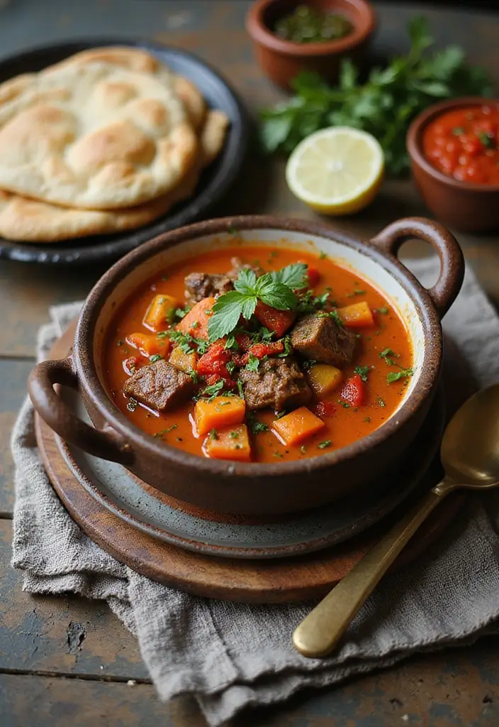 30 Homemade Beef Vegetable Soup Recipes Everyone Will Love 74 30 Homemade Beef Vegetable Soup Recipes Everyone Will Love - 12. Moroccan Beef and Vegetable Soup