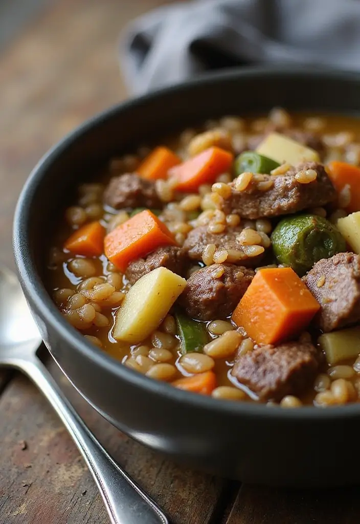 30 Homemade Beef Vegetable Soup Recipes Everyone Will Love 8 30 Homemade Beef Vegetable Soup Recipes Everyone Will Love - 2. Hearty Beef Barley Soup