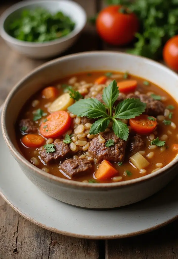 30 Homemade Beef Vegetable Soup Recipes Everyone Will Love 135 30 Homemade Beef Vegetable Soup Recipes Everyone Will Love - 21. Beef and Vegetable Soup with Barley