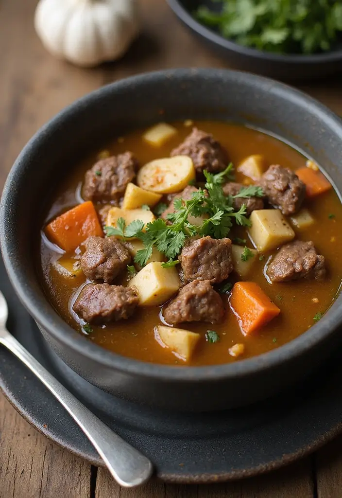 30 Homemade Beef Vegetable Soup Recipes Everyone Will Love 165 30 Homemade Beef Vegetable Soup Recipes Everyone Will Love - 25. Beef and Garlic Soup
