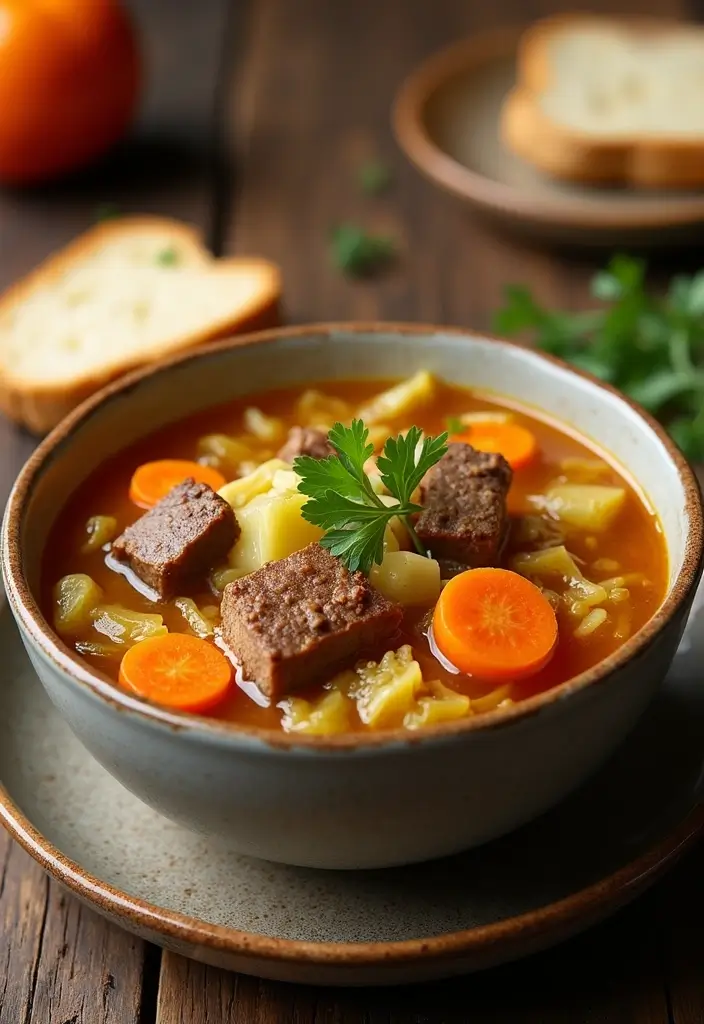30 Homemade Beef Vegetable Soup Recipes Everyone Will Love 34 30 Homemade Beef Vegetable Soup Recipes Everyone Will Love - 6. Savory Beef Cabbage Soup