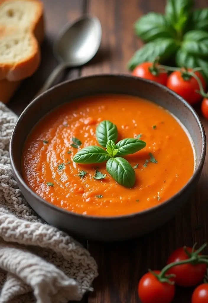 30 Instant Pot Soup Recipes That Are Gluten Free and Easy - 1. Creamy Tomato Basil Soup